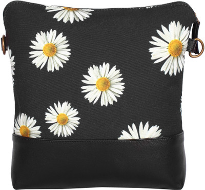 

Beau Design Women Casual Black Canvas Sling Bag