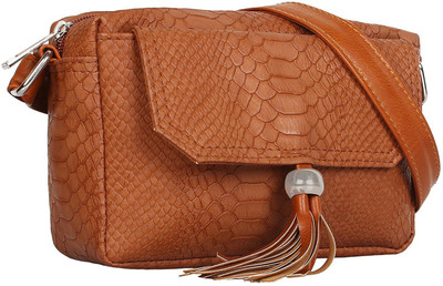 

Beau Design Women Casual Brown PU Sling Bag