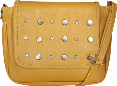 

Rainylia Girls Evening/Party, Casual, Formal Yellow Synthetic Leather Sling Bag
