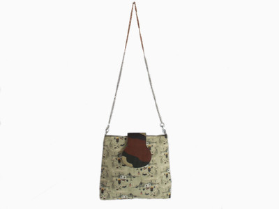 

Esthetic Mind Women Casual Khaki Cotton Sling Bag
