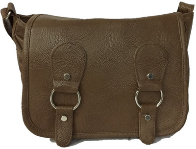 

chirag Girls Evening/Party, Casual, Formal, Sports Brown PU Sling Bag