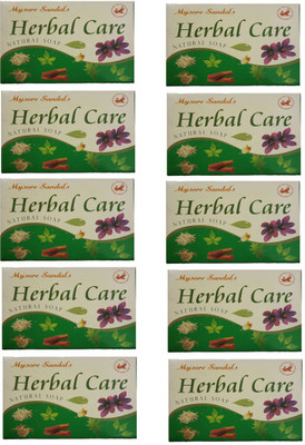 

Mysore Sandal HERBAL CARE NATURAL SOAP 100GM(100 g, Pack of 10)