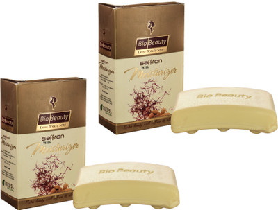 

BioBeauty Saffron With Moisturizer Extra Beauty With Saffron&Almond Soaps pack of 2(200 g, Pack of 2)