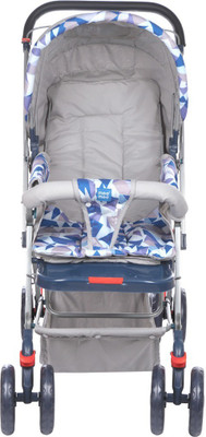 

MeeMee Baby Pram with Adjustable Seating Positions and Reversible Handle (Blue) Pram(3, Blue)