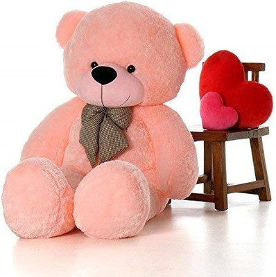 

KHATU SHYAM ENTERPRISES 5 Feet Pink Cute & Lovely Premium Jumbo Teddy Bear-152.22 Cm - 152.22 cm(Pink)