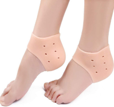 

RBS ""Silicone Gel Heel Socks Pad Heel Pain Relief For Heel Support Foot Pain Heel Support (, Orange
