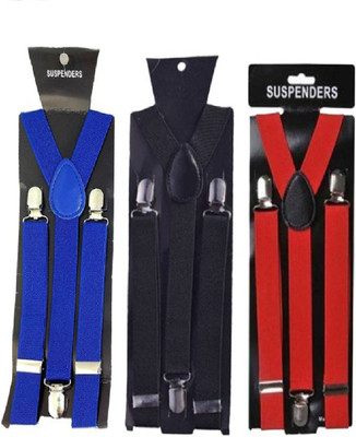 

AK SCIENTIFIC Y- Back Suspenders for Men, Boys, Girls, Women(Black, Red, Blue)