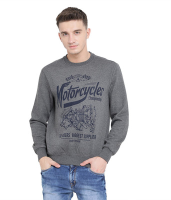 Austin Wood Full Sleeve Solid Men Sweatshirt
