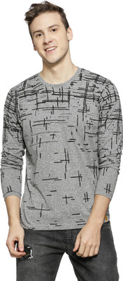 CAMPUS SUTRA Printed Men Round Neck Grey T-Shirt
