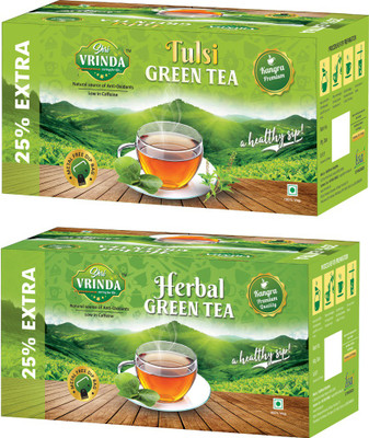 

Shri Vrinda Caring for Life Tulsi Green Tea Tulsi, Unflavoured Herbal Tea(50 Bags, Box)