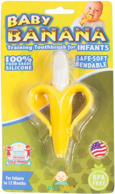 OLE BABY Infant Training Banana Toothbrush (Yellow) Upto 2 years Ultra Soft Toothbrush