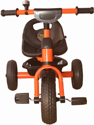 Oximus Baby tricycle for Kids with Parent Handle, Front & Basket Tricycle For 2 Year Old Orange Orange Basket tricycle Tricycle(Pink)