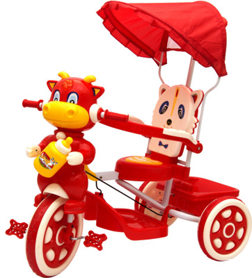 

Oximus Baby Tricycle for Kids with Front and Back Basket Parent Handle with Canopy Musical Kids | Tricycle for Kids | Tricycle for Baby Boy & Girl | Baby Tricycle | Toys for 2 3 4 5 Years Toddler Tricycle Toys for Gifting Cycle with Musical Best Baby Chil