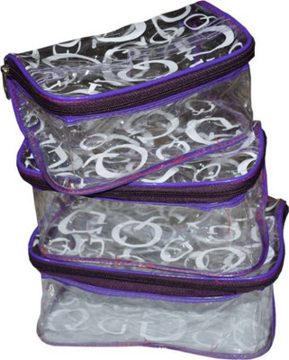 

SAROHI Multipurpouse Transparent makeup jewellery pouch vanity box Vanity Box(Multicolor)