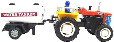 

E-Chariot Tractor with Water Tanker toy(Red, White)
