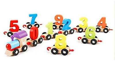 

Toy Arena Number Train Pull Push Learning Understanding Playing For Fun Kids Toddler Toy(Multicolor)