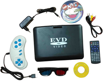

13-HI-13 Portable7.8 inch EVD/DVD Video Player With 3D 9.8 inch DVD Player (Black) 7.8 DVD Player(Black)
