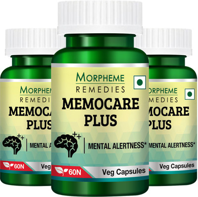 

Morpheme Remedies Memocare Plus 500mg Extract (Pack of 3)(180 No)