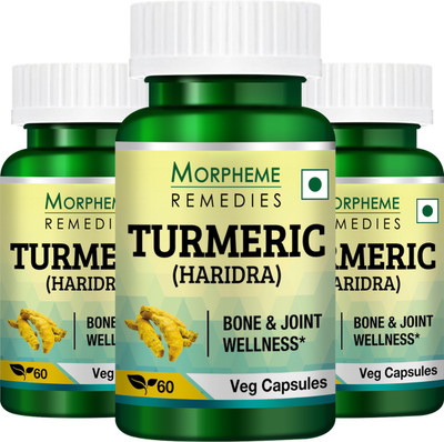 

Morpheme Remedies Haridra (Turmeric, Curcuma) 500 mg (Pack of 3)(180 No)
