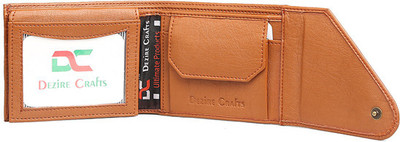 

Dezire Crafts Men Casual Tan Artificial Leather Wallet(7 Card Slots)
