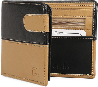 

Dezire Crafts Men Casual Black, Beige Artificial Leather Wallet(8 Card Slots), Beige;black