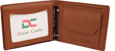 

Dezire Crafts Men Casual Tan Artificial Leather Wallet(6 Card Slots)