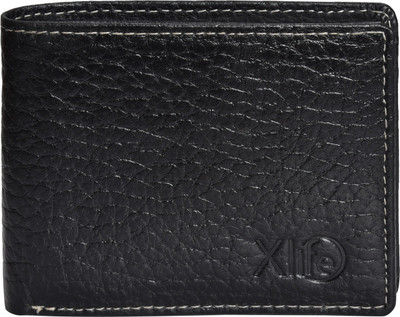 

Xlife Men Black Genuine Leather Wallet(7 Card Slots)