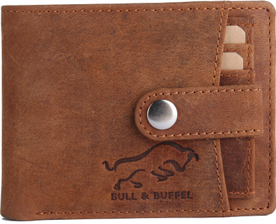 

BULL & BUFFEL Men Tan Genuine Leather Wallet(5 Card Slots), Tan-05