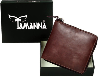 

Tamanna Men Brown Genuine Leather Wallet(6 Card Slots)
