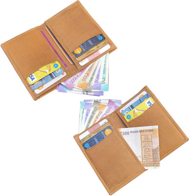 

ABYS Men Tan Genuine Leather Document Holder(6 Card Slots)