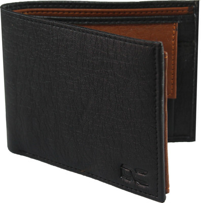 

Dezire Crafts Men Formal Black Artificial Leather Wallet(6 Card Slots), Black;brown
