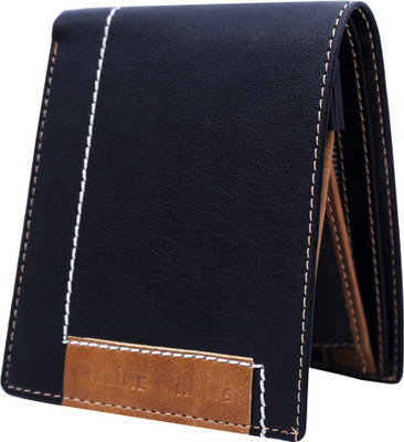 

Dezire Crafts Men Casual Black, Tan Artificial Leather Wallet(7 Card Slots)