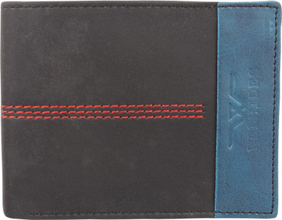 

WELHIDES Men Black Artificial Leather Wallet(7 Card Slots)
