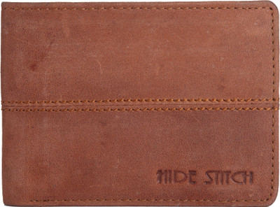 

Hidestitch Men Tan Genuine Leather Wallet(4 Card Slots), Tan-06