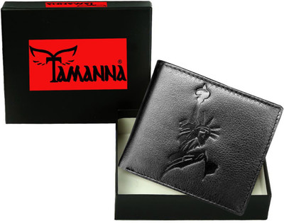 

Tamanna Men Black Genuine Leather Wallet(1 Card Slot)