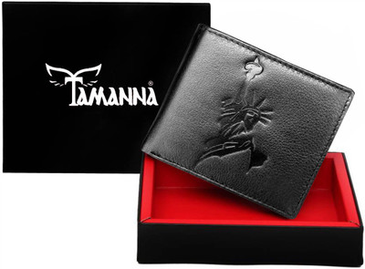 

Tamanna Men Black Genuine Leather Wallet(1 Card Slot)