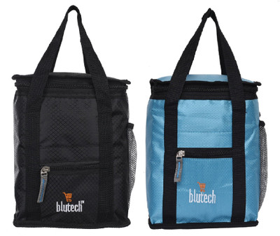 

blutech Lunch Box Insulated Bag Keep Food Hot and Warm Waterproof Lunch Bag(Light Blue, Black, 4)