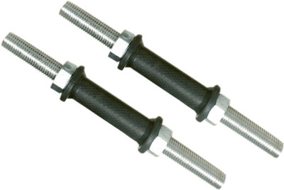 

StepInnStore Dumbbell Rod Set With Black solid Rubber Grip Weight Lifting Bar(Black, Silver)