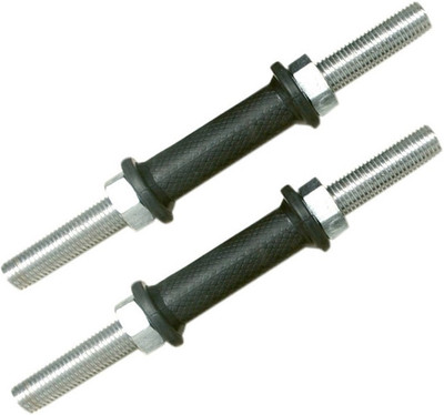 

StepInnStore BEST DUMBBELL ROD Weight Lifting Bar(Silver, Black), Black;silver