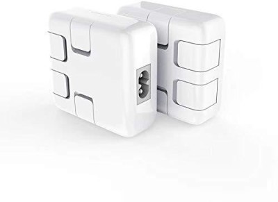 QAWACHH 2.1 A Multiport Mobile Charger with Detachable Cable(White)