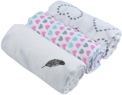 

My New Born Printed  Crib Baby Blanket(Cotton, Multicolor