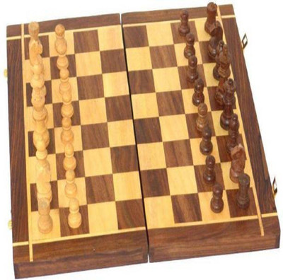 

Triple S Handicrafts woodc21 12 inch Chess Board(Multicolor)