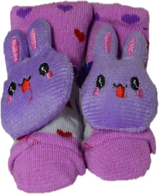 

N3 Baby Care Purple Bunny Booties 1 Booties(Toe to Heel Length - 10 cm Purple)