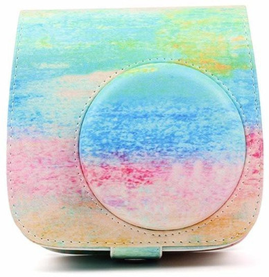 

Caiul Pu Leather Square (Color painting) Camera Bag(Multicolor)