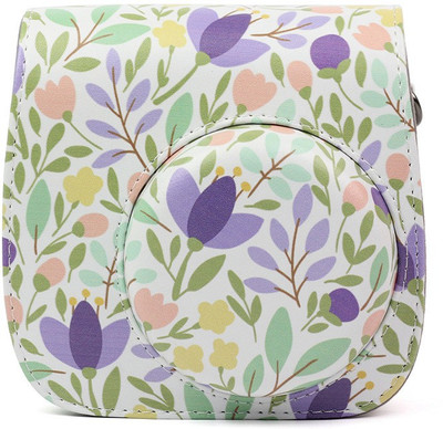 

Caiul Pu Leather Mini 9, Mini 8 (Colorful flowers) Camera Bag(Multicolor)