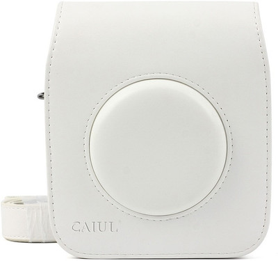 

Caiul Mini Vintage PU Leather Square SQ10 Hybrid (White) Camera Bag(White)