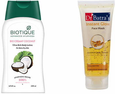 

Biotique lotion, face wash, coconut lotion(Set of 2)