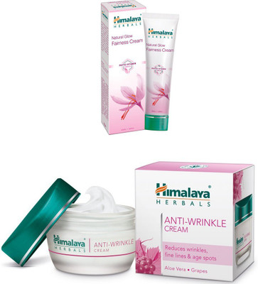 

Himalaya NATURAL GLOWFAIRNESS CREAM , ANTI WRINKLE CREAM(Set of 2)