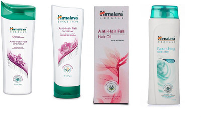 

Himalaya ANTI HAIR FALL SHAMPOO, ANTI HAIR FALL CONDTIONER, ANTI HAIR FALL OIL, NOURSHING BODY LOTION(Set of 4)