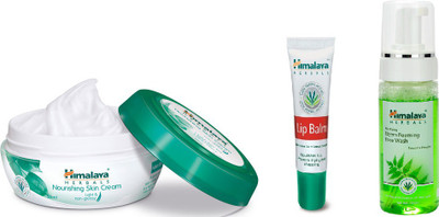

Himalaya NEEM FACE WASH, NOURISHING SKIN CREAM,LIP BALM(Set of 3)
